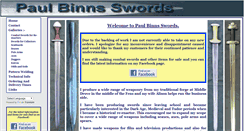 Desktop Screenshot of paul-binns-swords.co.uk